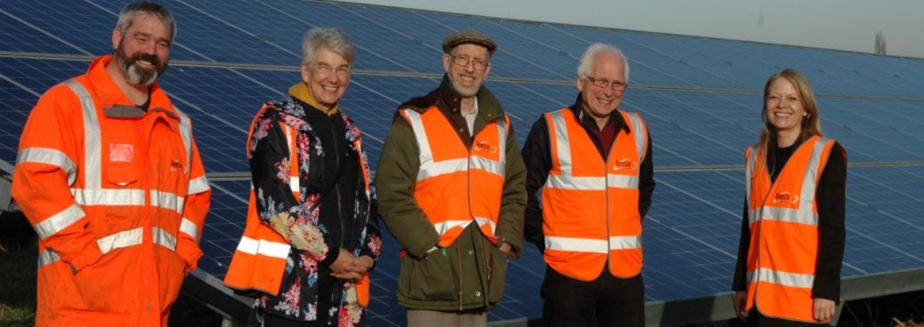 Green Party co-leader pays a visit to Stratford community solar farm