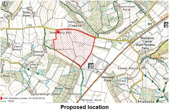 Beavor Grange Site Location Woodwalton map