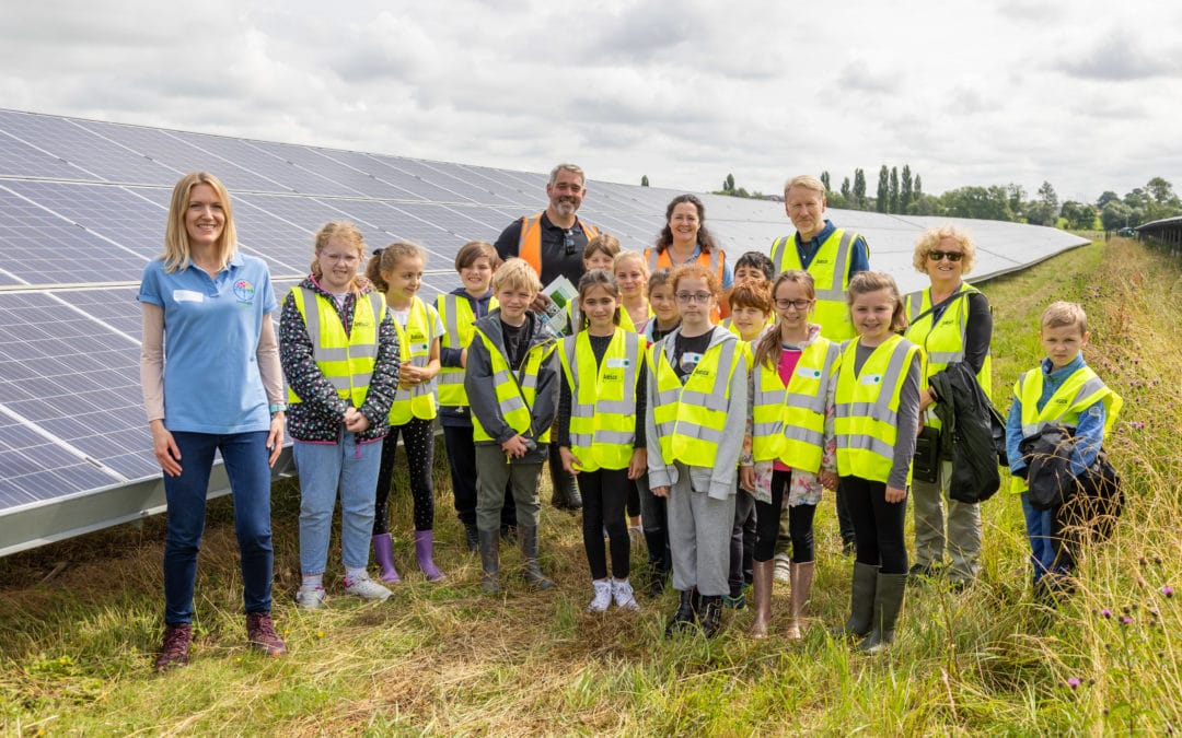 Solar farm visit powers up pupils for careers in renewable energy