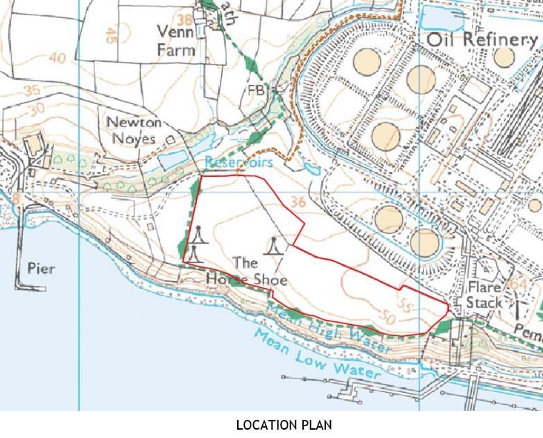 Dragon LNG sitemap Woodwalton map