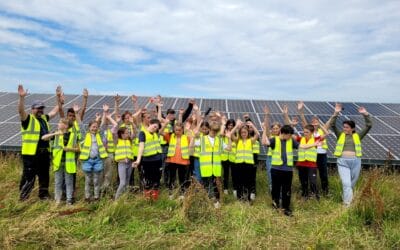 Solar farm visits get pupils powered up about renewables and green careers